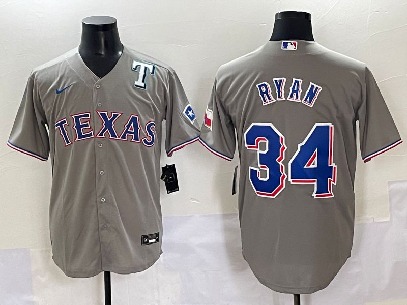 Men 2025 Texas Rangers #34 Ryan Grey Game Nike MLB Jersey style 7